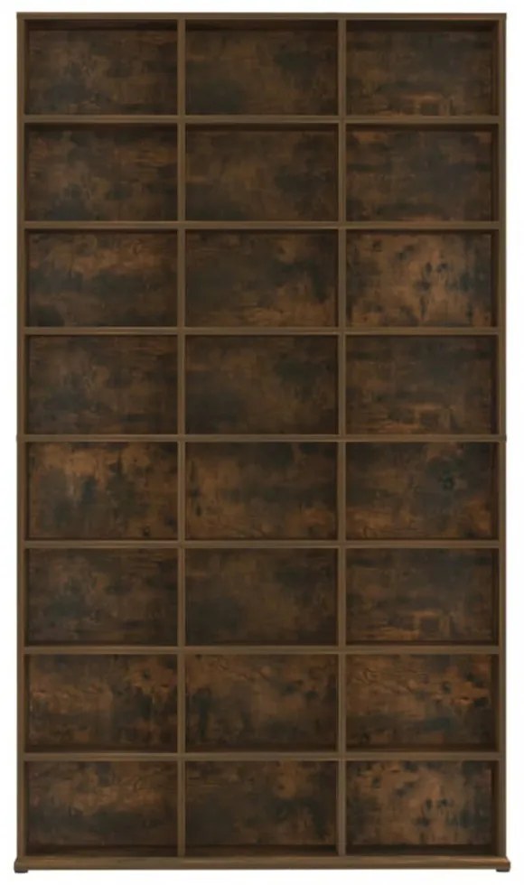 füstös tölgy színű szerelt fa faliszekrény 60 x 26 x 18,5 cm
