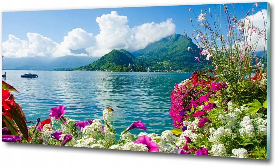 Fotó vászonkép edzett üveg Oázis 100x70