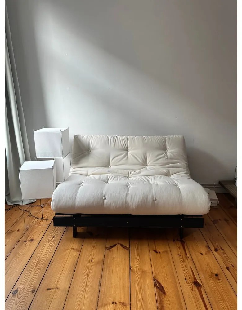 Sötétszürke kinyitható kanapé 140 cm Roots Black Night – Karup Design