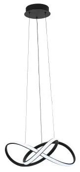 LED fényerőszabályozható, kábelen függesztett csillár LED/65W/230V 3000-6500K + távirányító