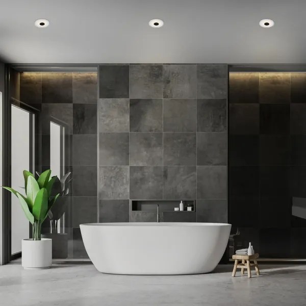 Briloner - KÉSZLET 3x LED Fürdőszobai beépíthető lámpa LED/6W/230V IP44 fekete