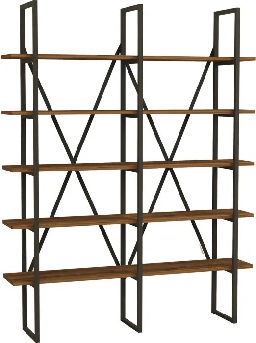 Burgaz könyvespolc, 126 cm