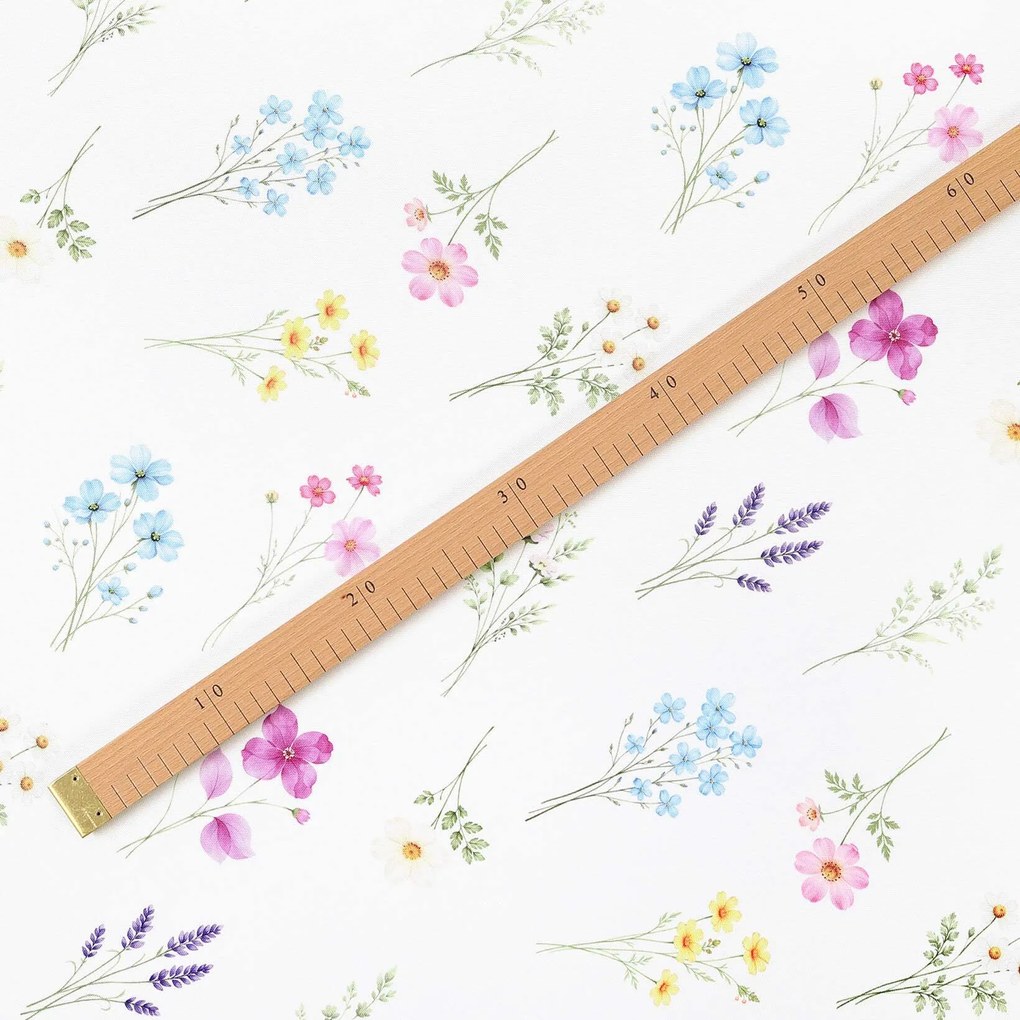 Goldea teflon szövet terítőknek - virágoskert 160 cm