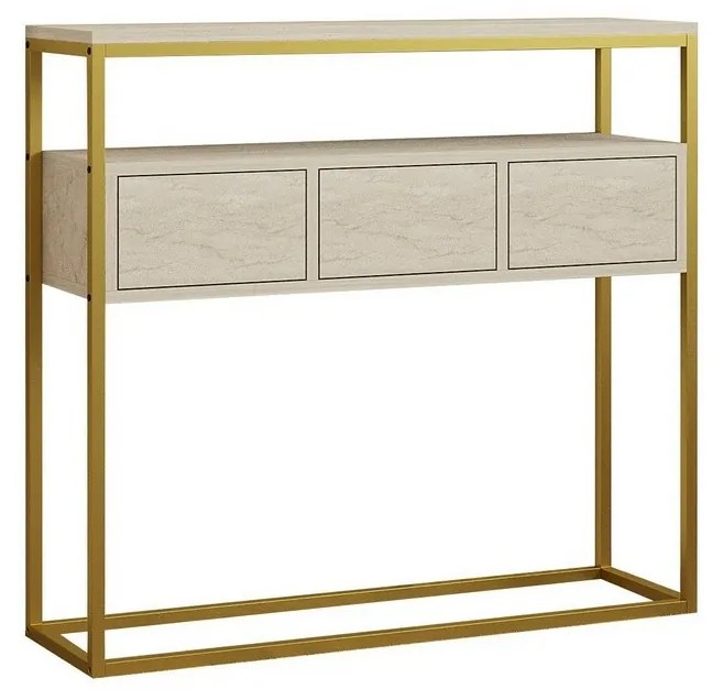 Guarda Travertine and Gold kisasztal