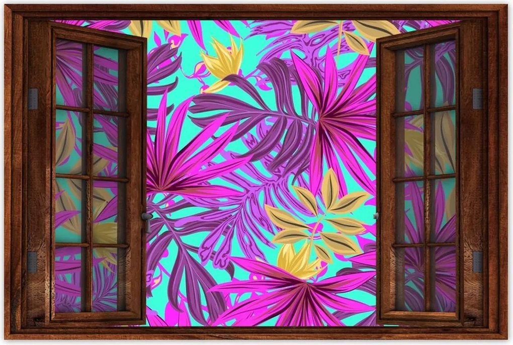 Poszterek 90x60 Egzotikus levelek Trópusok