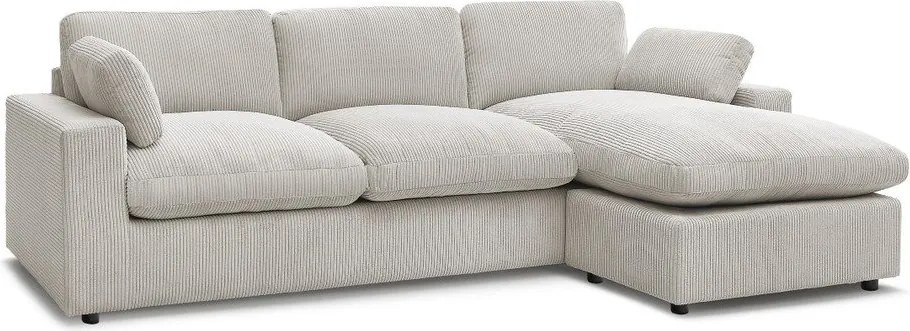 Bézs kordbársony sarokkanapé Belair – Bobochic Paris