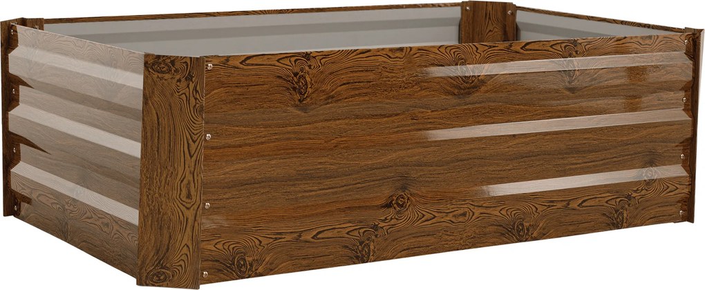 Magasított virágágy, barna, acél, NONKY TYP 5