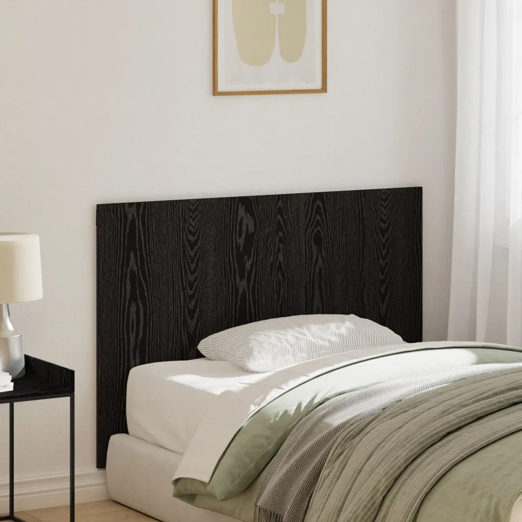 Ágy Fejtámla Fekete Tölgy 120x1,5x80 cm Műszakilag kidolgozott Fa