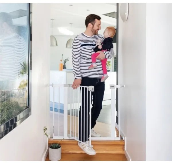 Safety 1st - AUTO CLOSE biztonsági ajtórács, fehér