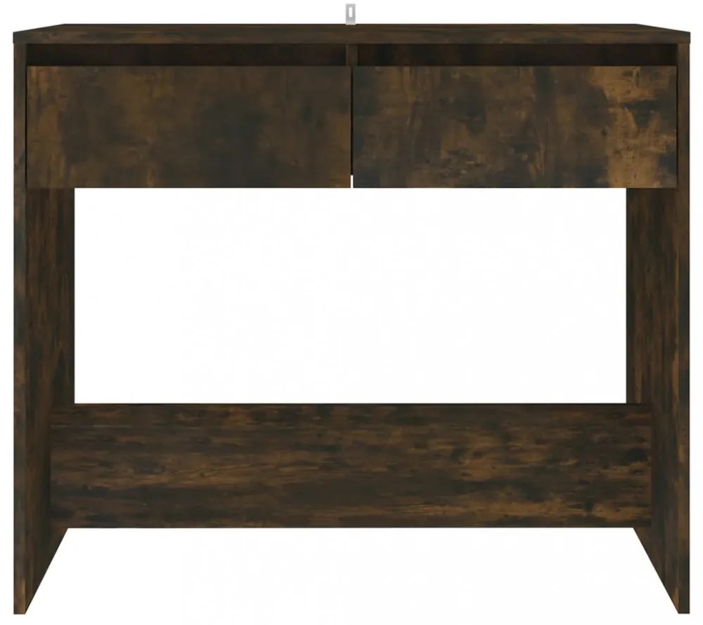 füstös tölgy színű szerelt fa dohányzóasztal 89x41x76,5 cm