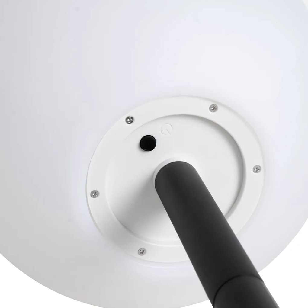 Kültéri lámpa fehér 30 cm, LED-del, IP44, napenergia, RGBW - Ludger