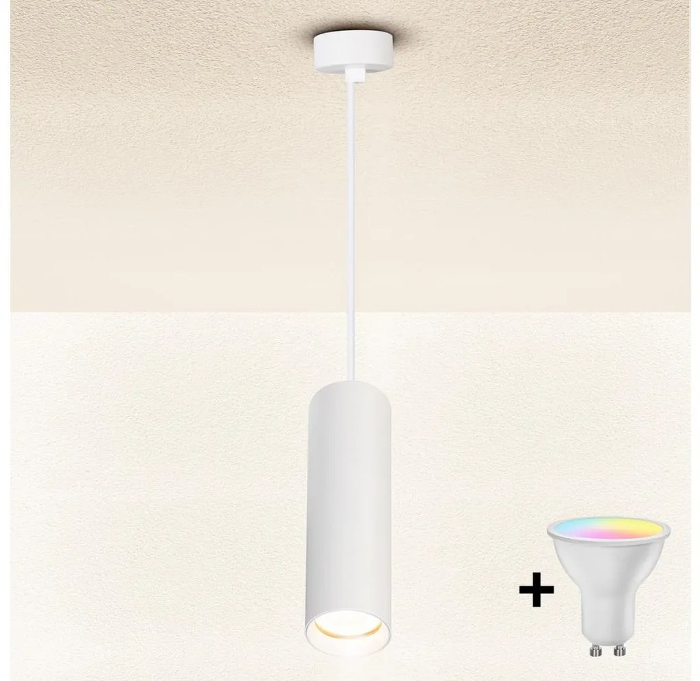 Brilagi - Dimmelhető LED függőlámpa kábellel SELE 1xGU10/6,5W/230V fehér