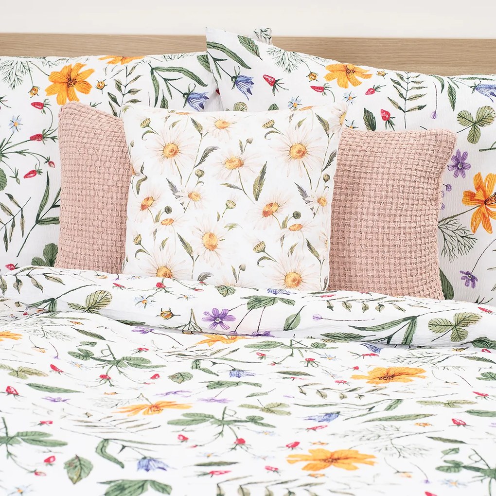 4Homet Wildflower Bliss krepp ágyneműhuza, 140 x 200 cm, 70 x 90 cm, 140 x 200 cm, 70 x 90 cm
