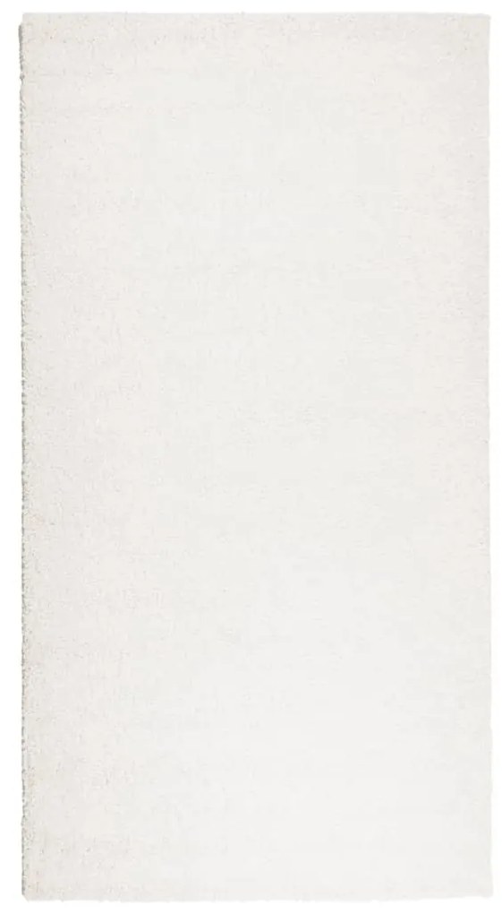 PAMPLONA krémszínű magas szálú bolyhos modern szőnyeg 80x150 cm
