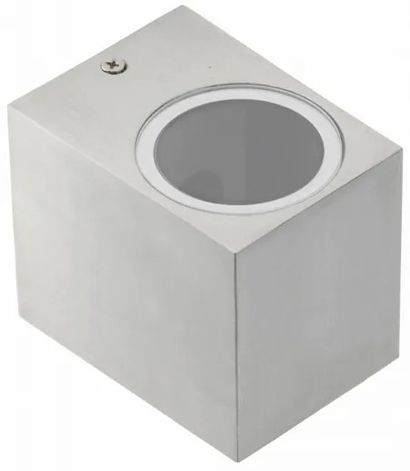 Lámpa Fali lámpa TIAGO négyzet, 1 irányú, GU10, MAX.35W, IP54 AC220-240V, 50/60Hz, inox