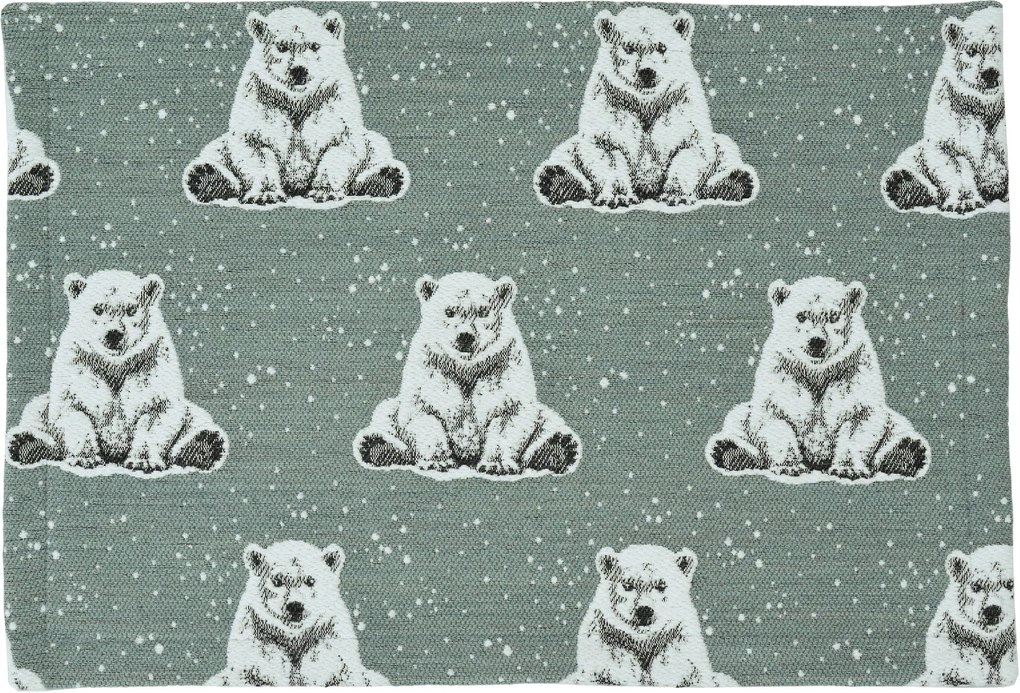 Boreas párnahuzat, négyzet 35x50 cm, kék róka - Sander