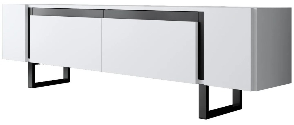 TV szekrény Yildiz - White, Black