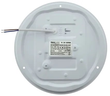 LED mennyezeti lámpatest mozgásérzékelővel LENA LED/12W/230V, átm. 25,7 cm, fehér