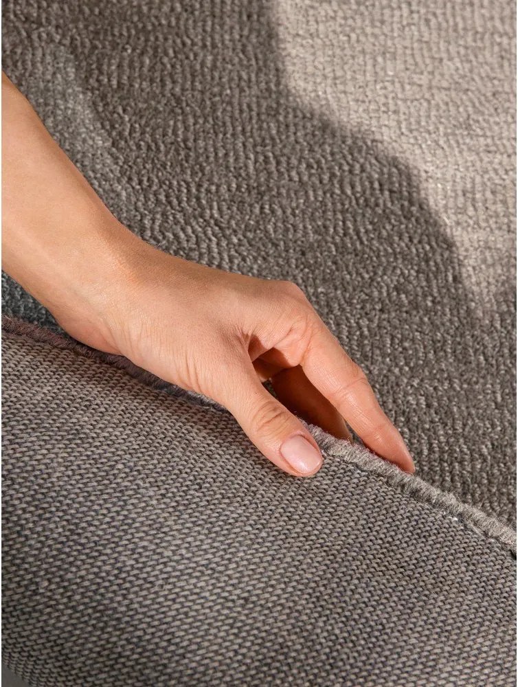 Szürke kézi szövésű gyapjúkeverék szőnyeg 125x200 cm Kari Organic – Villeroy&amp;Boch