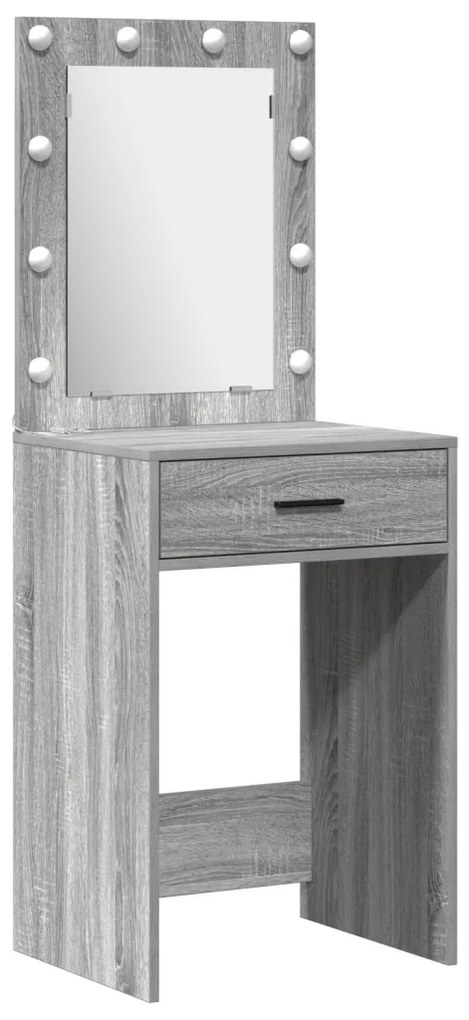 Sminkasztal Készlet 3 pcs Szürke sonoma 50 x 41 x 135 cm