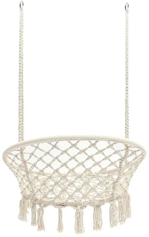 Bézs KOLUMBIA függőfotel fekete állvánnyal