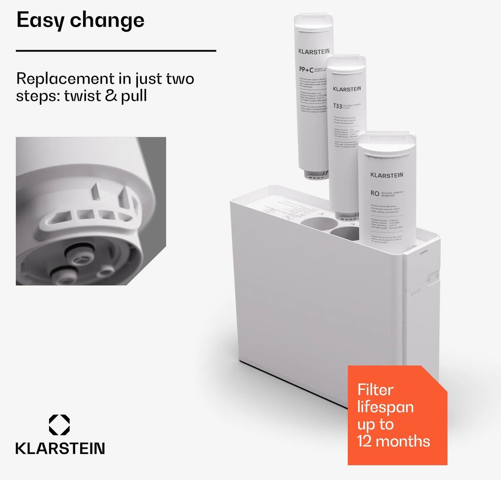 Klarstein PureFina PPC csere szénszűrő / tartozék