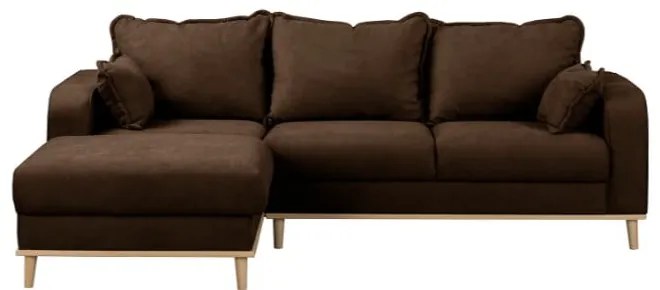 Sötétbarna sarokkanapé (bal oldali) Beata – Ropez