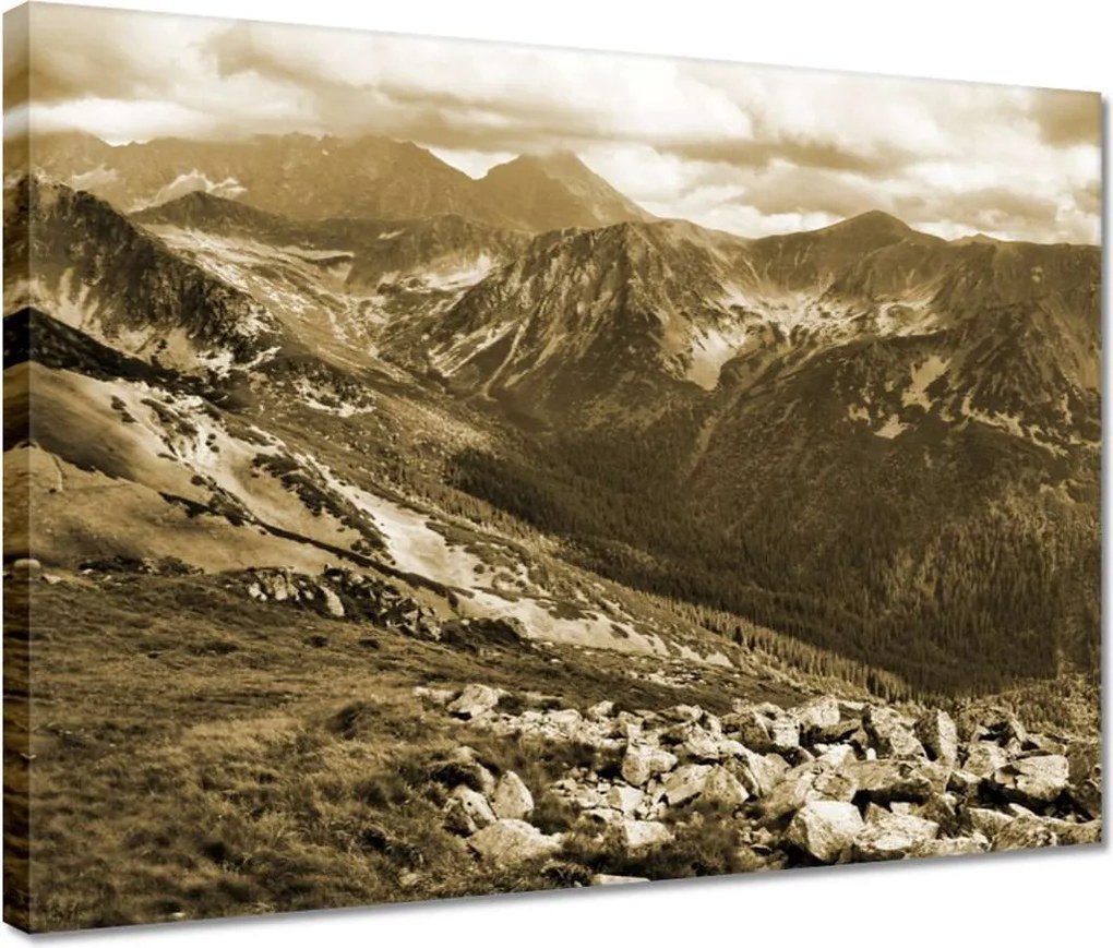 Vászonkép 40x30 Tátra Lengyel hegyek Kilátás