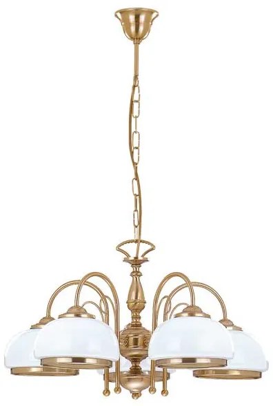 ALFA 5512 PARIS Klasszikus Csillár Fehér, Patina E27 IP20