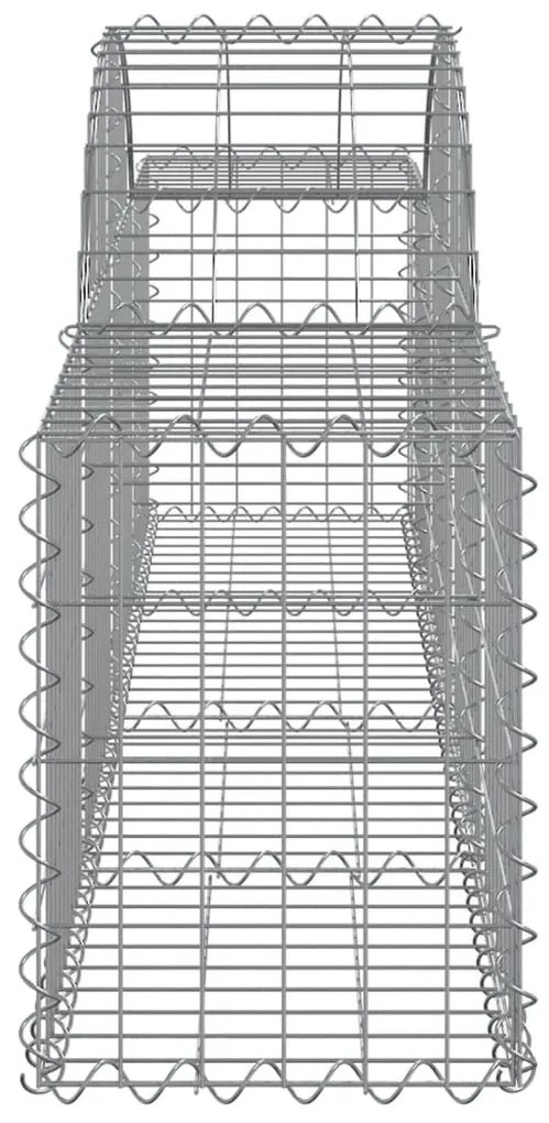 18 db íves horganyzott vas gabion kosár 200x30x40/60 cm