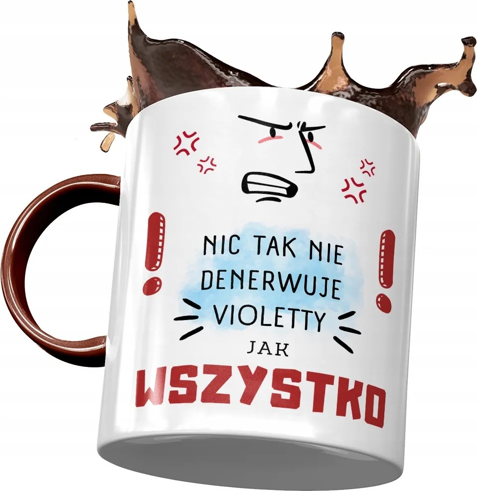 Bordó Bögre Violetta Barátnő Feleség Ajándék Nyomtatott Fotóval