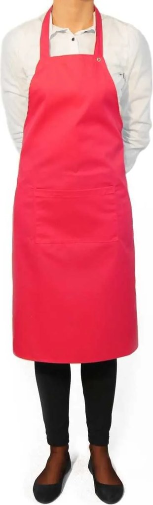 Pincér kötény – fukszia, kötény rózsaszín