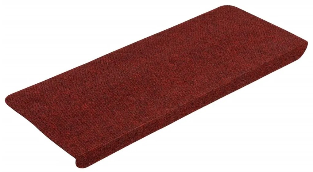 15 db piros öntapadó lépcsőszőnyeg 65x24,5x3,5 cm