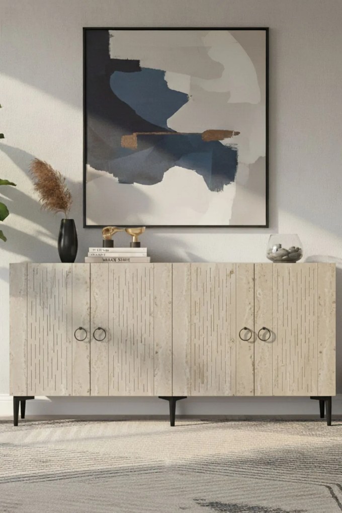 Rain 150 - White, Travertine