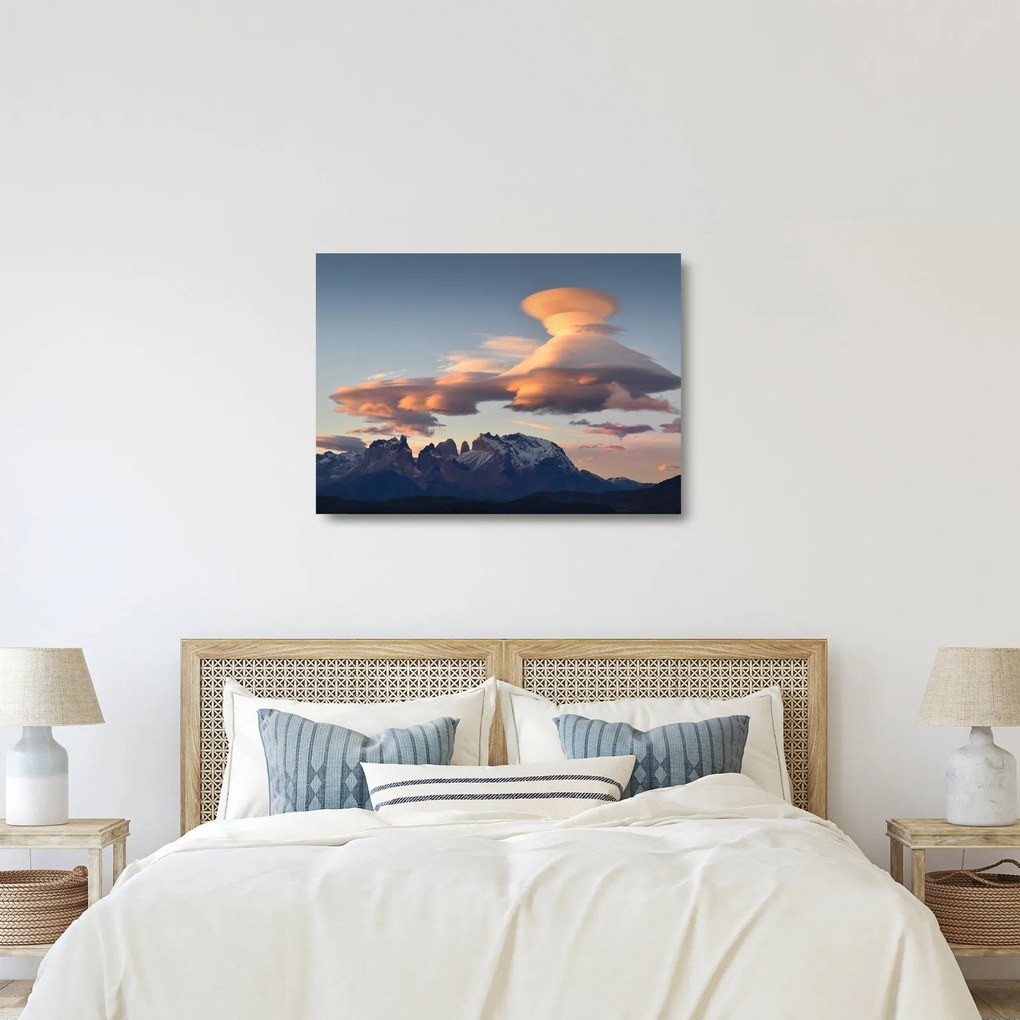 Kép - Varázslatos ég (üvegen) (70x50 cm)