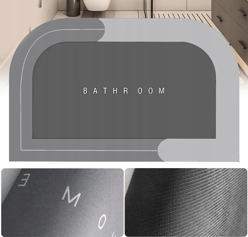 Fürdőszoba Szőnyeg Gyorsan Száradó Nedvszívó Fürdőszoba Szőnyeg Csúszásgátló