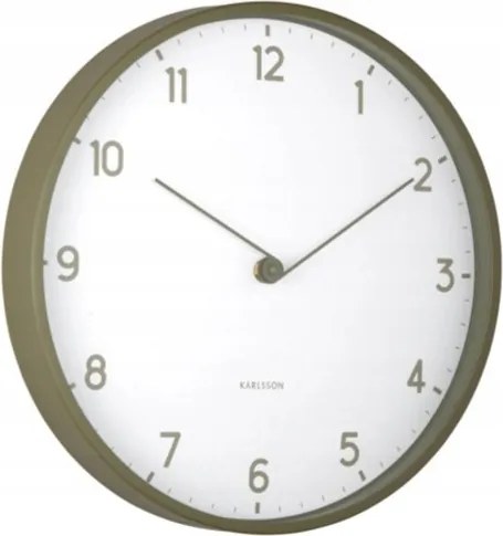 Zöld falióra konyha nappaliba csendes elemes Sencillez