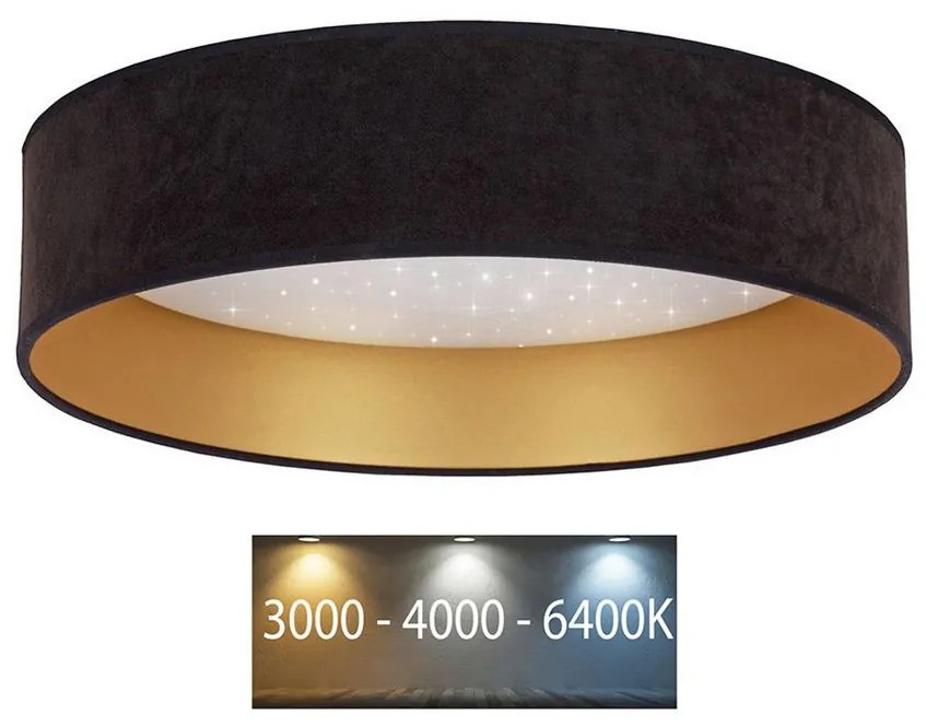Brilagi Brilagi - LED Mennyezeti lámpa VELVET STAR LED/24W/230V á. 40 cm  fekete/arany BG0312