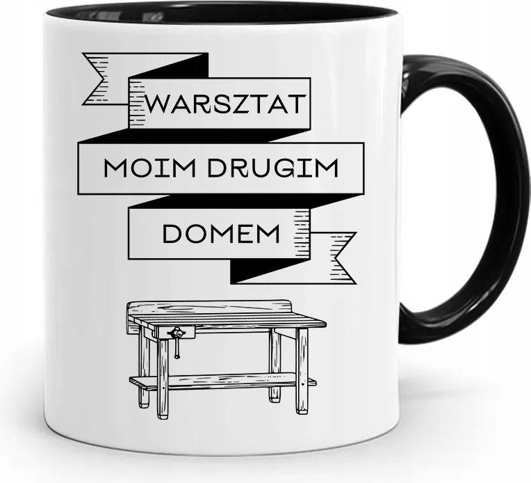 Bögre Fekete Építő Barkács Szakember Ajándék fényképes nyomtatással