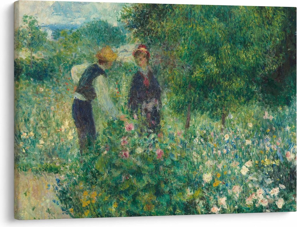 Kép - Auguste Renoir, Picking Flowers, reprodukciók (70x50 cm)