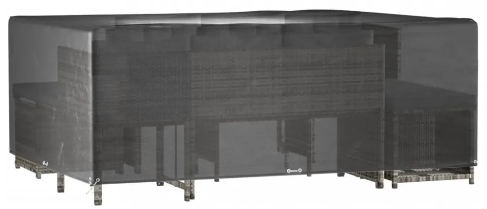 2 db téglalap alakú kerti bútorhuzat 16 fűzőlyukkal 300x250x90