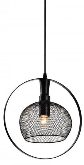 Lámpa Mennyezeti lámpatest XALIS 1, 7214,AC220-240V,50/60Hz,1*E27,IP20,átmérő 30CM,egyes, fekete