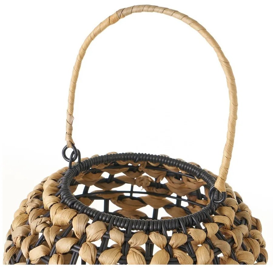 Fekete-natúr színű asztali lámpa (magasság 30 cm) – Casa Selección