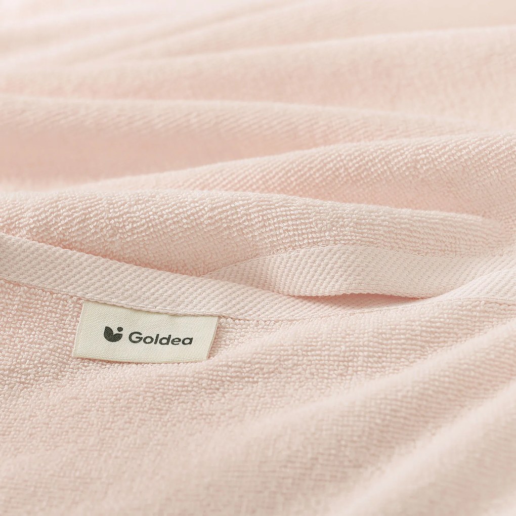 Goldea bordűr nélküli frottír törölköző és fürdőlepedő soft – világos rózsaszín 50 x 100 cm