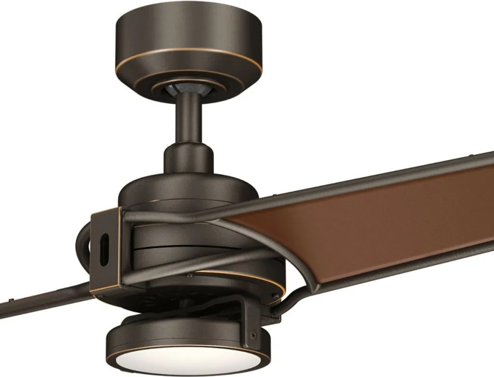 KICHLER KLF-XETY-56-OZ XETY Ventilátoros lámpa Antik Bronz, Olajozott Bronz LED IP20
