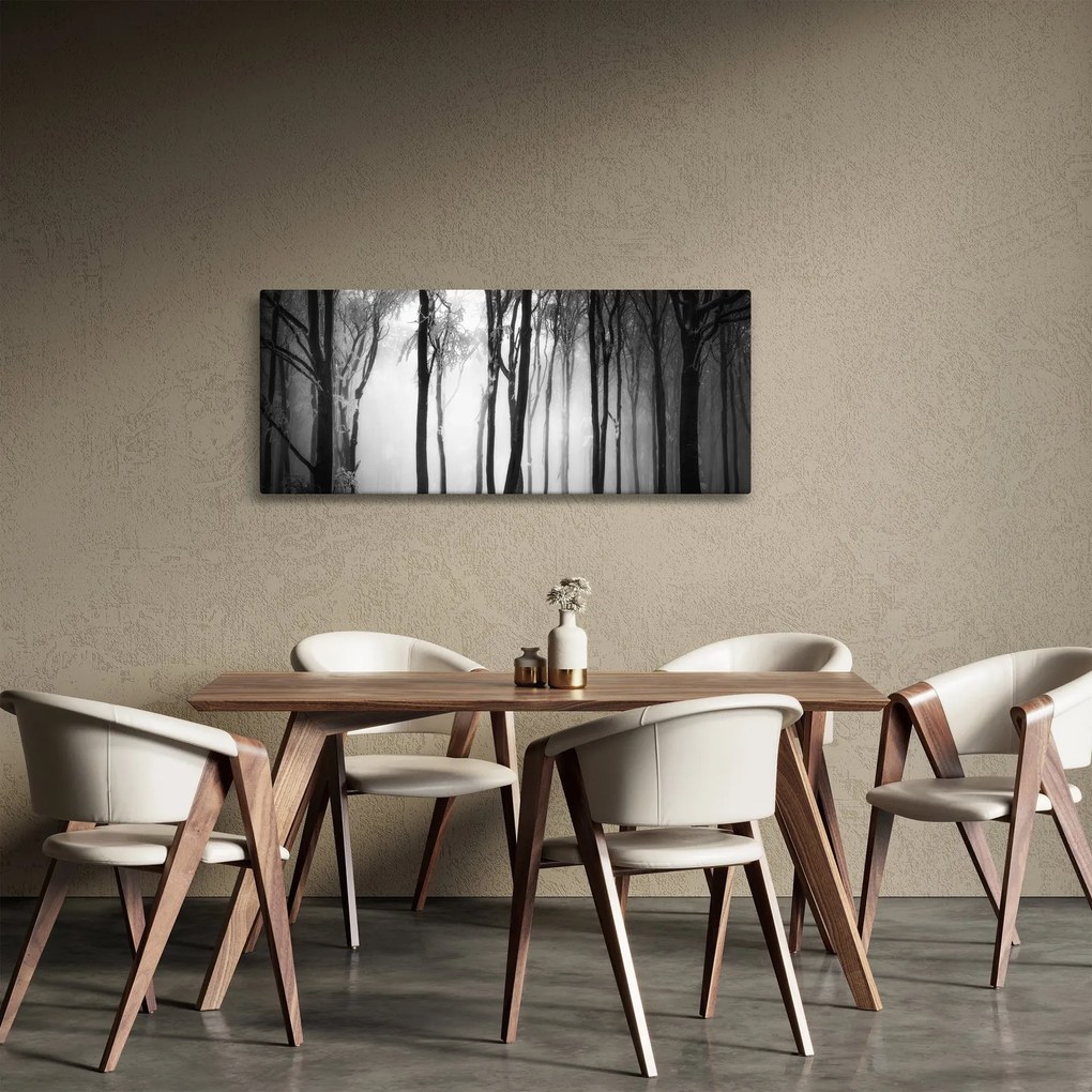 Kép - Farkas a sötét erdőben (120x50 cm)