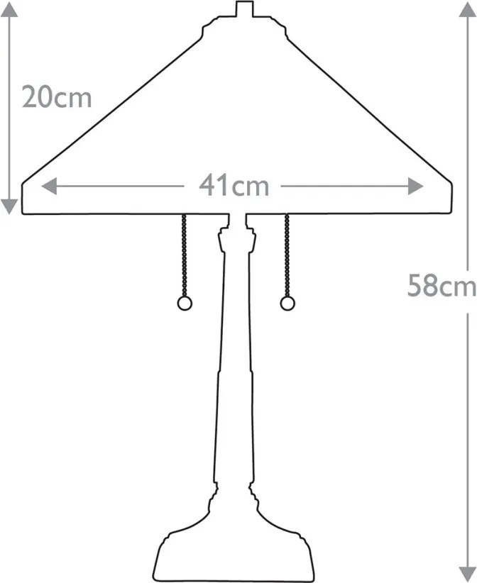 Quoizel STEPHEN QZ-STEPHEN-TL Asztali lámpa 2x60W/E27
