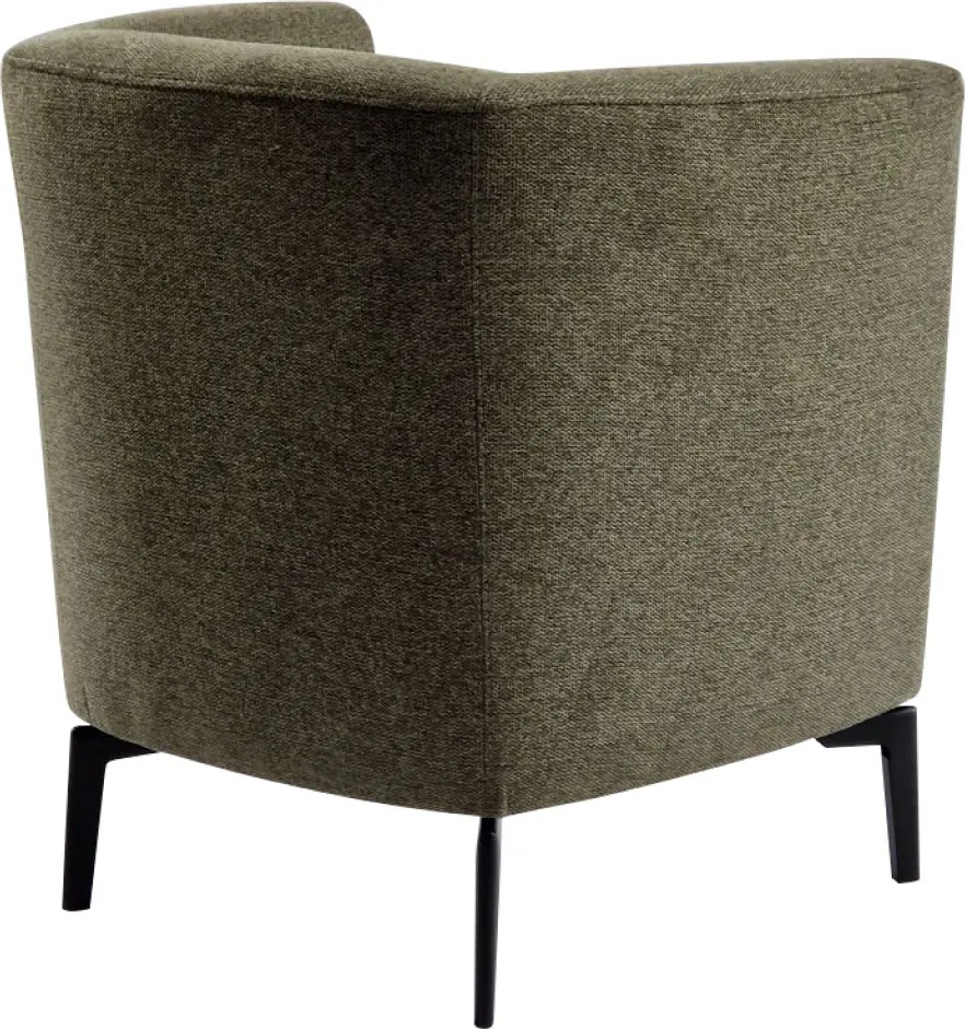 Design fotel, zöld/fekete, KAPY