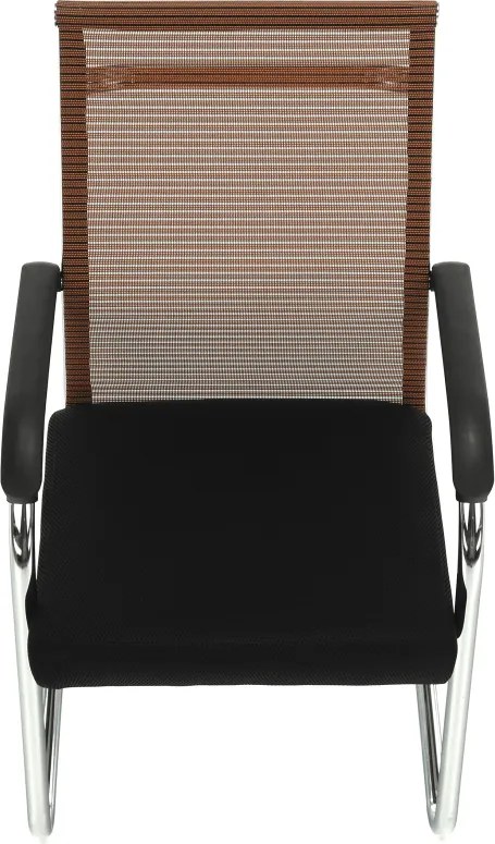 Tárgyalószék, fekete/barna, ESIN