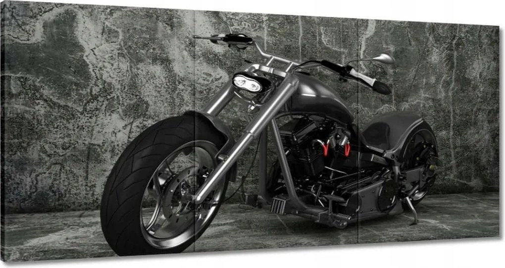 Vászonkép 60x30 Klasszikus chopper motor
